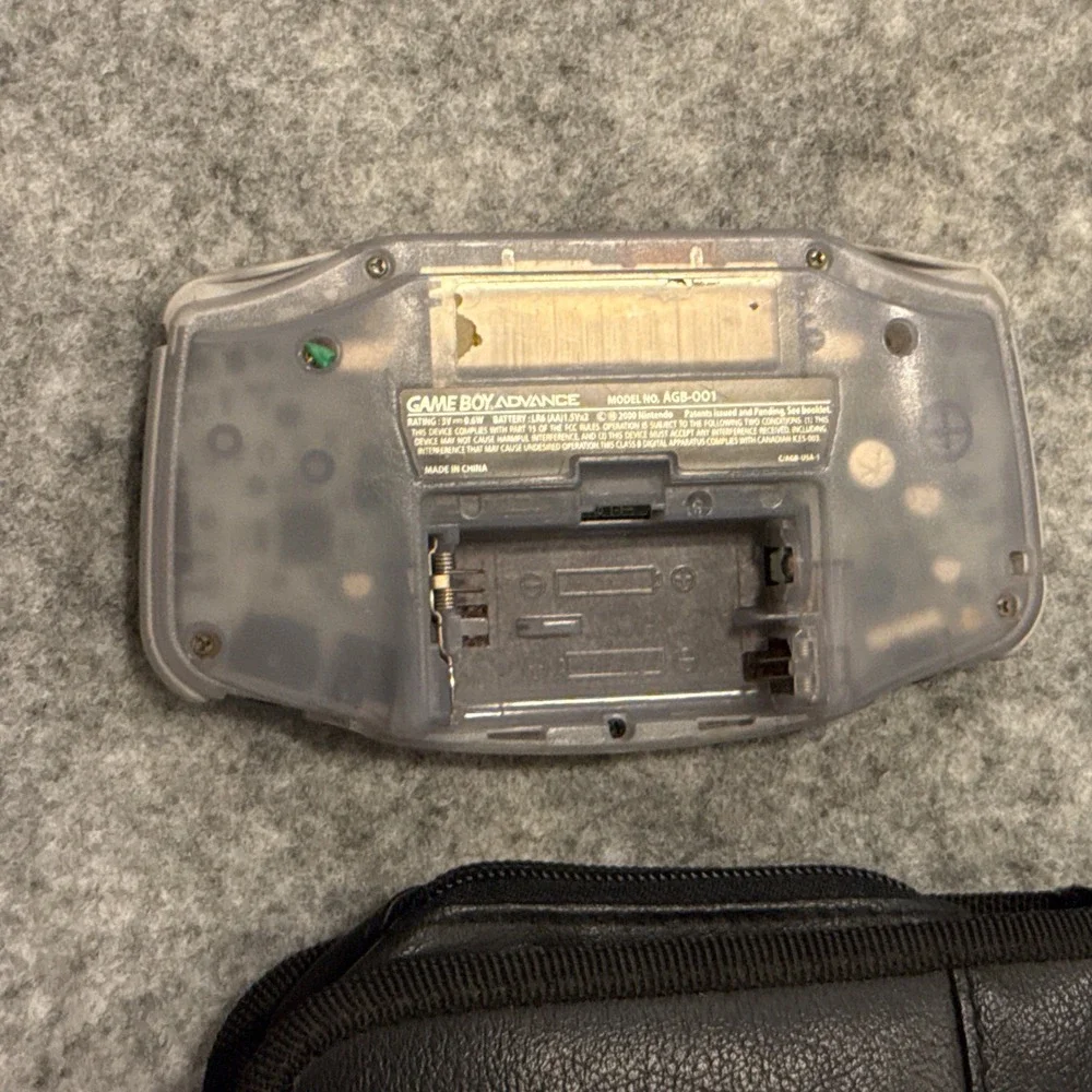 Nintendo Game Boy Advance Glacier AGB-001 Console Bundle 14 Games Zelda Mario